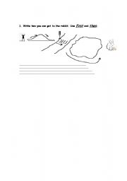 English Worksheet: FIRST /THEN