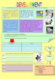 English Worksheet: READING_DEVELOPMENT_2PAGES