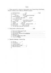English Worksheet: Grammar blitz test