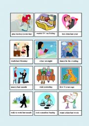 English Worksheet: Past simple - regular verbs practice