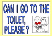 English Worksheet: Can I go to the toilet, please?
