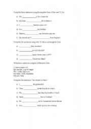 English worksheet: PRESEN SIMPLE