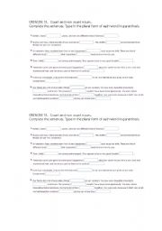 English Worksheet: Count and mass nouns