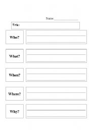 English Worksheet: Learning How to Ask Questions