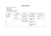 English Worksheet: plan lesson