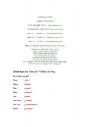 English Worksheet: information
