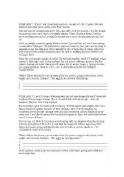 English worksheet: Dear Abby WS/Activity (Modal Verbs - Probability)