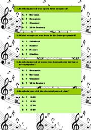 English Worksheet: Music Quiz