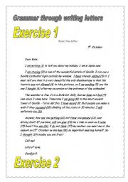 Tenses -through writing letters- 