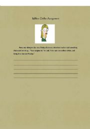 English worksheet: WRITING ACTIVITY 2