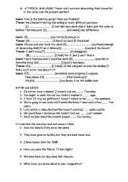 English Worksheet: present perfect