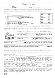 English Worksheet: Present Perfect