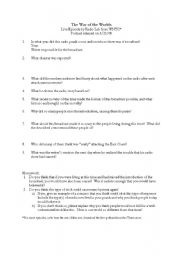 English Worksheet: The War of the Worlds - Radio Lab listening