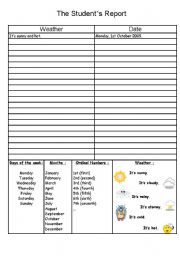 English Worksheet: The students report
