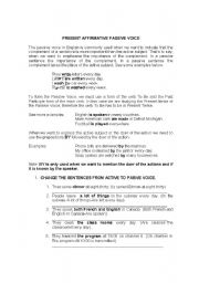 English worksheet: voz pasiva