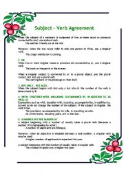 Subject - Verb Agreement