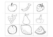 English Worksheet: Fruits