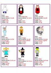 English Worksheet: Halloween Comparatives