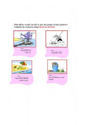 English Worksheet: should & shouldnt