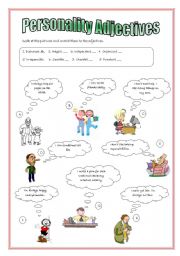 English Worksheet: Personality Adjectives