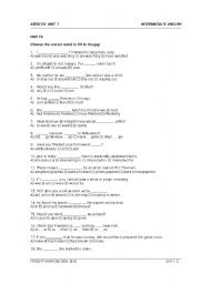 English worksheet: grammar