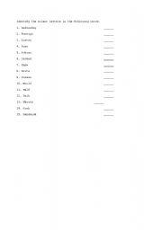 English worksheet: silent letters exercise