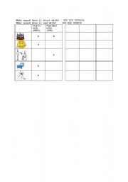 English worksheet: phonics - start and finish