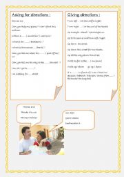 English Worksheet: Asking for directions part 2