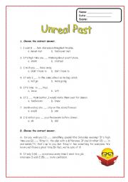 English Worksheet: Unreal Past