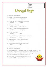 English worksheet: Unreal Past