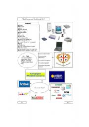 English Worksheet: Internet