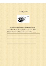 English worksheet: WRITING ACTIVITY 5