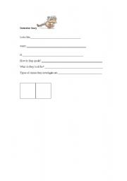 English worksheet: Detective worksheet