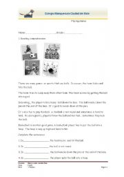 English worksheet: Playing Games