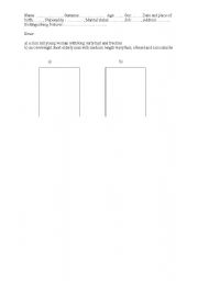 English worksheet: body -vocabulary