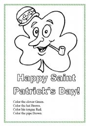 English Worksheet: Saint Patricks day!
