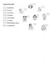 English worksheet: Feelings