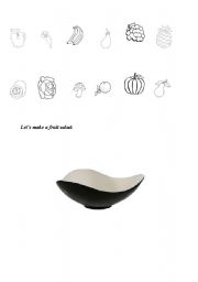 English Worksheet: Fruit Salad