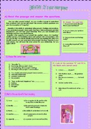 English Worksheet: Empathy