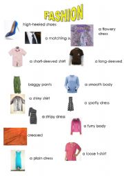 English Worksheet: fashion vocabulary