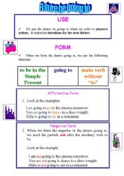 English Worksheet: Future Goingo to