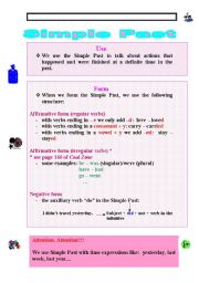 English Worksheet: Simple past