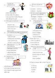 English Worksheet: horoscopes and smple future and interesting beliefs test 2