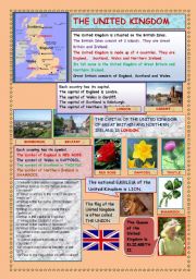 English Worksheet: THE UNITED KINGDOM (2 PAGES)