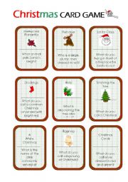 Christmas card Game