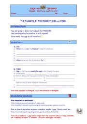 English Worksheet: Webquest: Passive