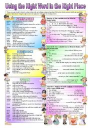 English Worksheet: VERBS 