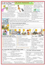 English Worksheet: Relative Pronouns