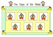 English Worksheet: 2 sheet, Days of the week cards for poster today is... (look in my printables and download the poster)