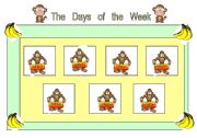 English worksheet: 2 sheet, Days of the week cards for poster today is... (look in my printables and download the poster)